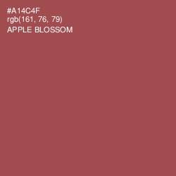 #A14C4F - Apple Blossom Color Image